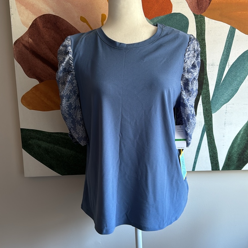 🪻 CeCe Blue Floral Blouse 🪻